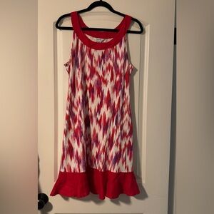Tommy Bahama Red and White Sleeveless Dress